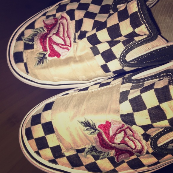 vans checkerboard rose vans checkerboard rose